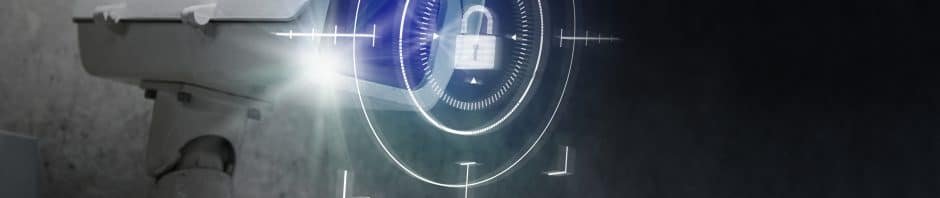 cctv security technology with lock icon digital remix