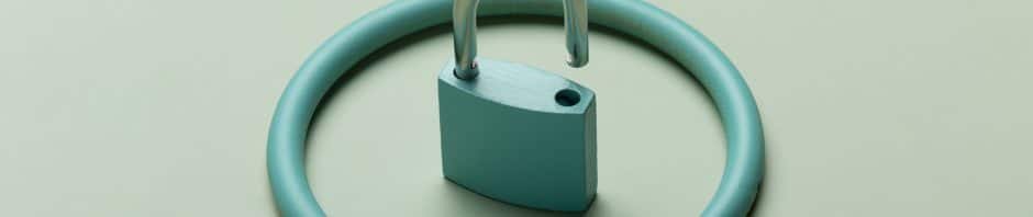protection concept with lock